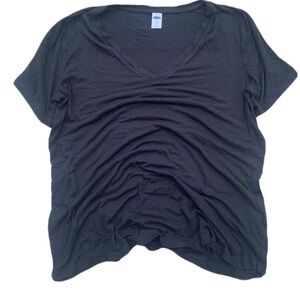💛 Old Navy Luxe Black V-Neck Tee Shirt - Size S